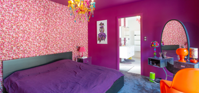 Aménager sa chambre : chambre colorée