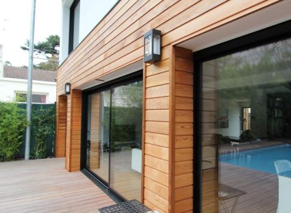 terrasse et façade en bois