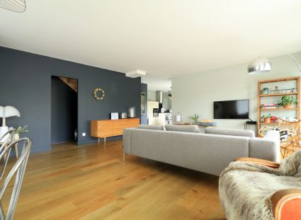 maison de ville avec séjour moderne