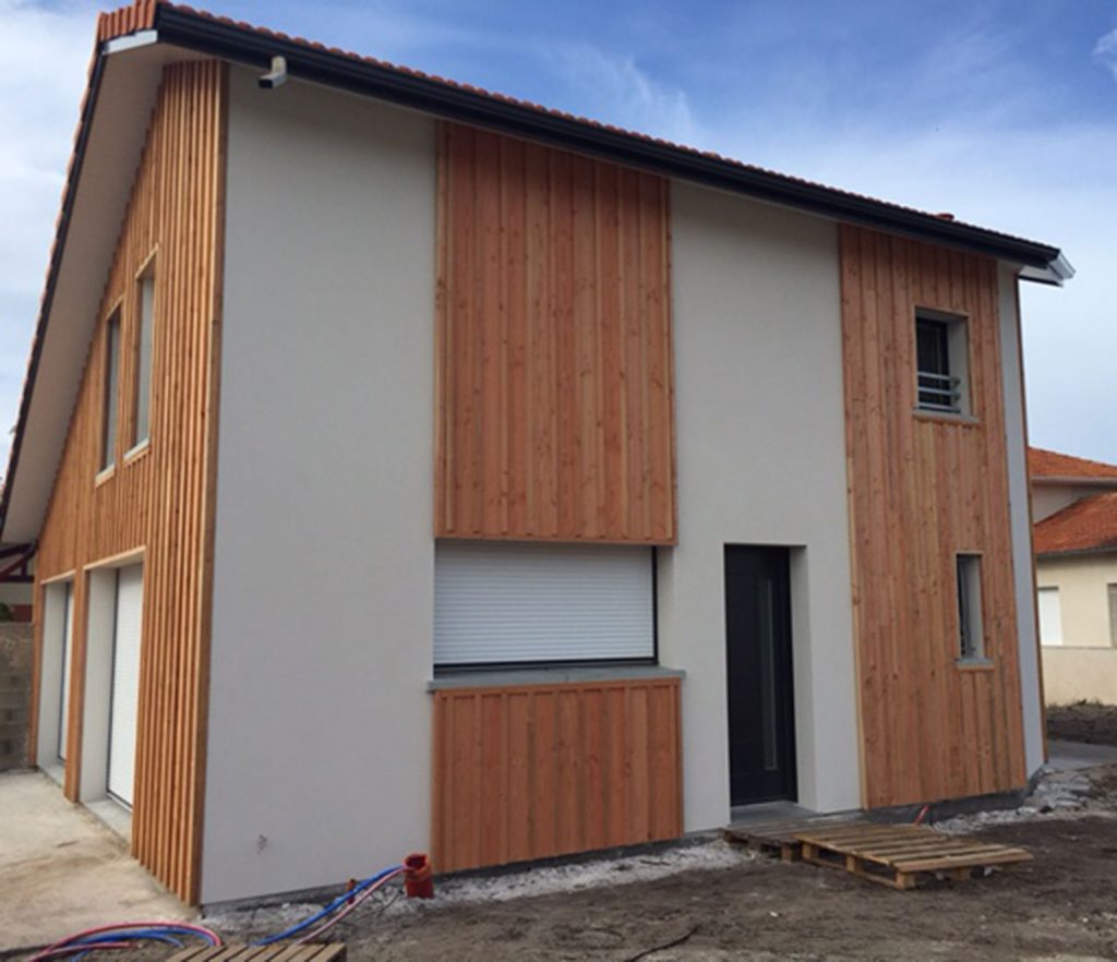 maison neuve bardage bois au bassin arcachon