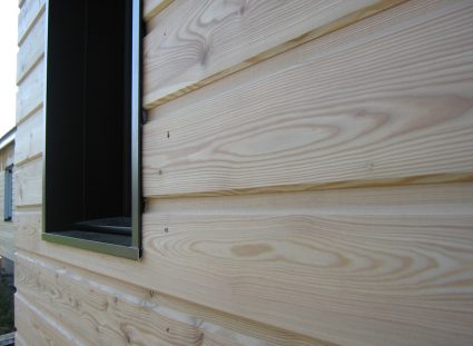 une maison ossature bois en Aveyron pose horizontale