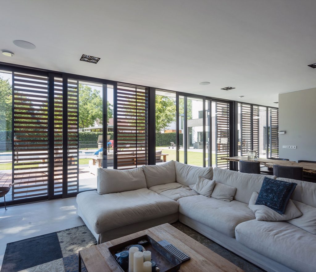 les panneaux coulissants dans séjour