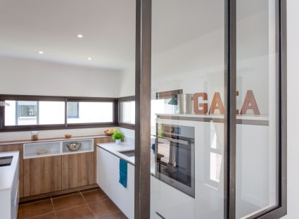 maison gaia Homexpo avec cuisine ouverte