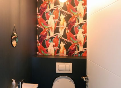 toilettes avec des motifs