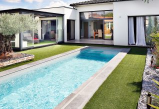 maison contemporaine avec piscine