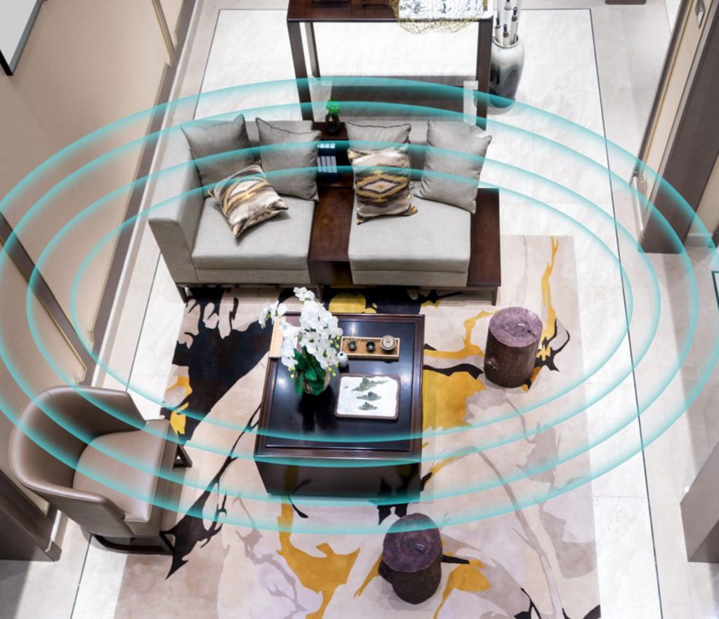 système hifi dans la pièce