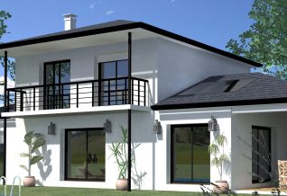 maison contemporaine a étage anglas