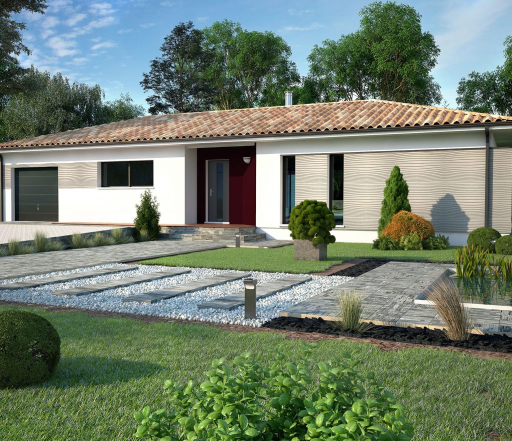 maison moderne façade avant